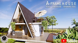 AFRAME | SMALL MODERN TROPICAL HOUSE | TINY HOUSE DESIGN | BOHO  BOHEMIAN INTERIORS | Q Architect