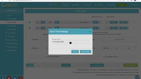 How to Save Strategy Inputs on stockmock.in