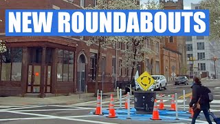 New Roundabouts on St Pauls Avenue, Jersey City