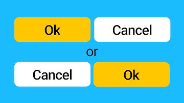 OK-Cancel or Cancel-OK? Should cancel be on left or right?