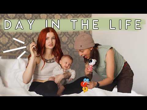 TWO MOMS WITH A NEWBORN BABY | day in the life