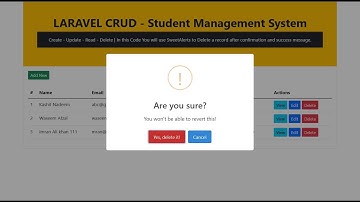 Laravel 10 CRUD + Delete with SweetAlert 2 | Laravel Tutorial for Beginners | Get Source Code