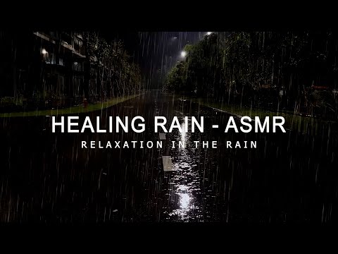 Gentle Rain on Empty Road - Peaceful Night Sounds for Sleep