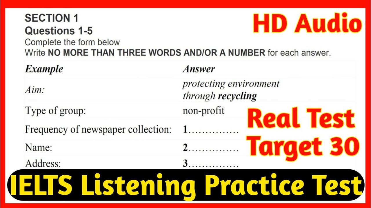 Protecting environment through recycling listening | IELTS Listening test  | 