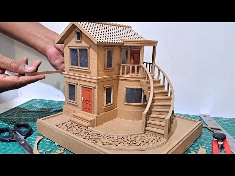CARA MEMBUAT RUMAH DUA LANTAI DARI KARDUS