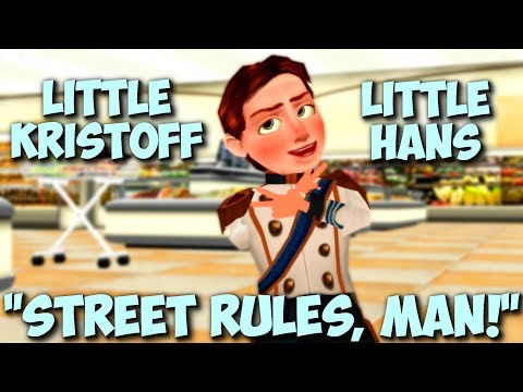 MMD Frozen "Street Rules, Man!" Little Kristoff and Hans young funny animated cartoon meme Disney