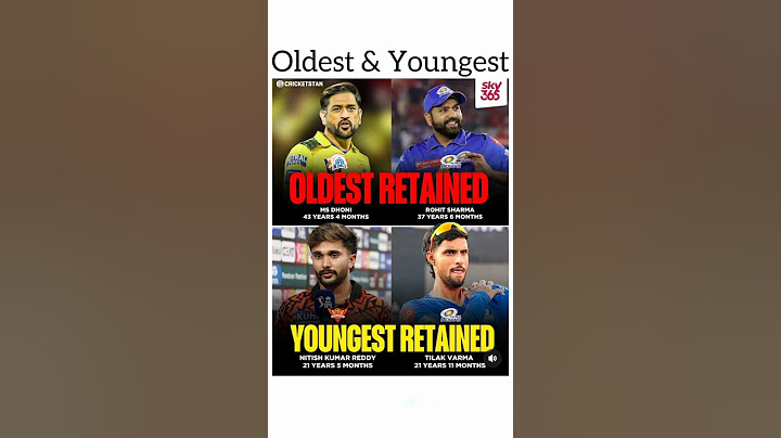 IPL 2025 Oldest Retaintion & Youngest Retention !! MsDhoni, Nitish Reddy !! #ipl2025 #msdhoni #rohit
