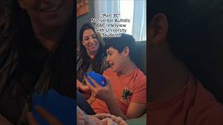 Part 3C | Nonverbal Autistic Interview with University UBC Students of SLP | #Nonverbal #Autism #AAC
