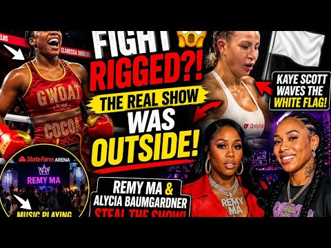 Claressa Shields’ FIGHT Was RIGGED 😳 Kaye Scott WAVES THE FLAG While Remy Ma & Alycia Steal the Show
