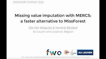 Missing Value Imputation with MERCS: A Faster Alternative to MissForest