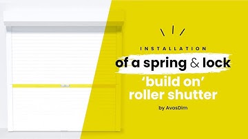 🇬🇧 Installation of a spring & lock 