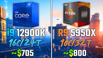 INTEL i9-12900K vs RYZEN 5950X | Test in 5 Games | 1440p