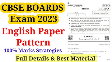 Class 10th English Paper Pattern 2022-23 | English Sample Paper & 100% Marks Strategies 🤩