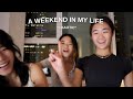 A WEEKEND IN MY LIFE | staying over in NYC, HAUL, mukbang, w/ my  annoying sisters