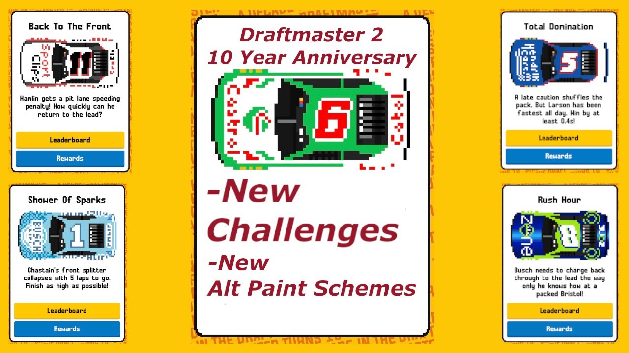 Draftmaster 2 10 Year Anniversary Update! (New Challenges, Paint ...