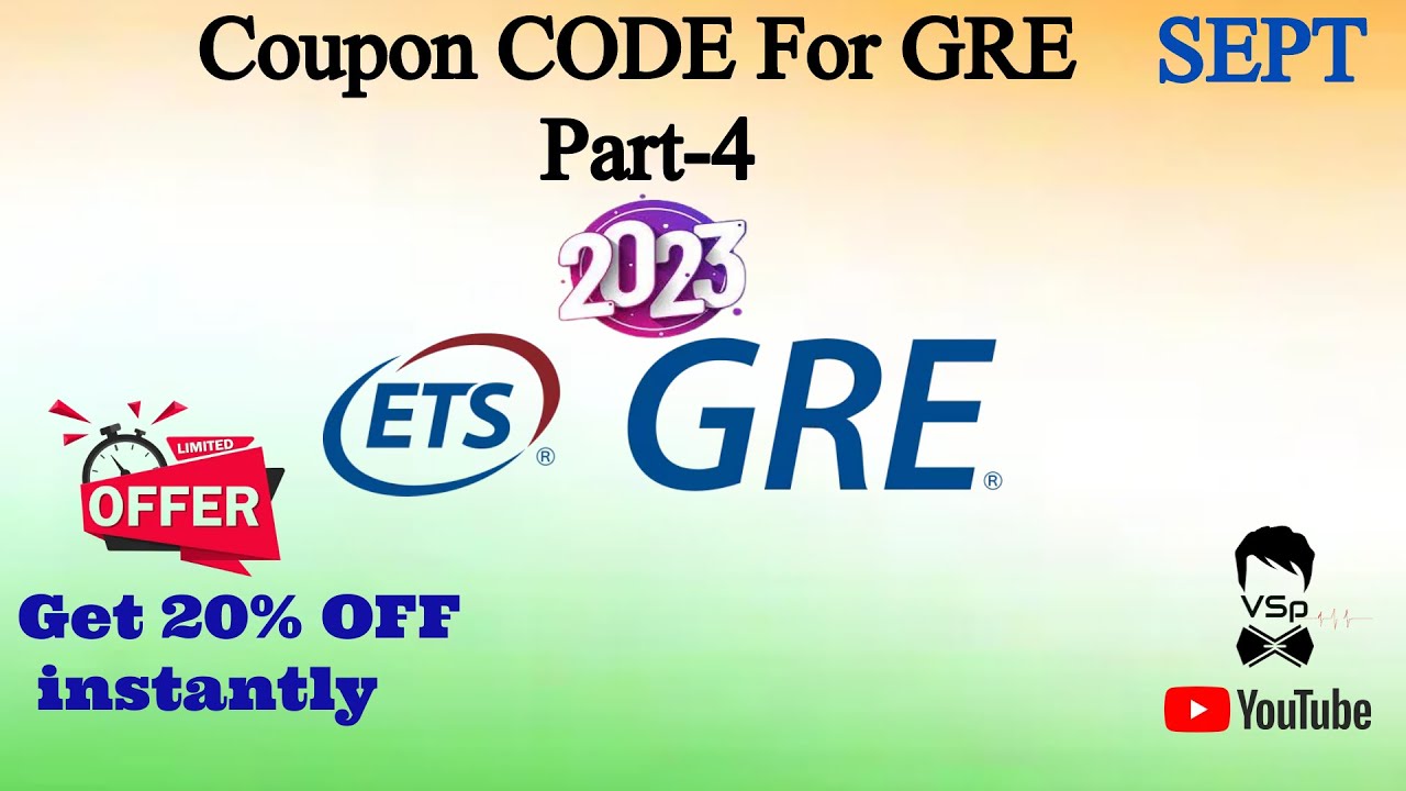 GRE Discount Coupon By ETS Part4 Save money while booking GRE Book
