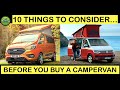 Top 10 Things to Consider BEFORE you buy a Campervan | Vehicles, Converters, Storage and More