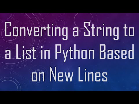 Converting a String to a List in Python Based on New Lines