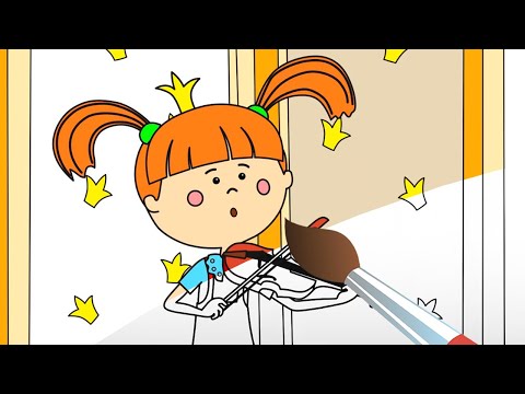 Раскраска с Царевной - Звезда - Учим цвета с малышами!