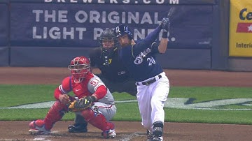 PHI@MIL: Lucroy lines an RBI single to right field