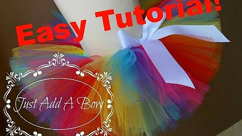 Quick and Easy No Sew Tutu Tutorial