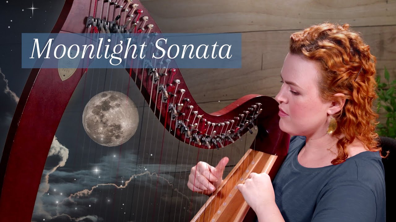 Moonlight Sonata (Beethoven) on Celtic Harp