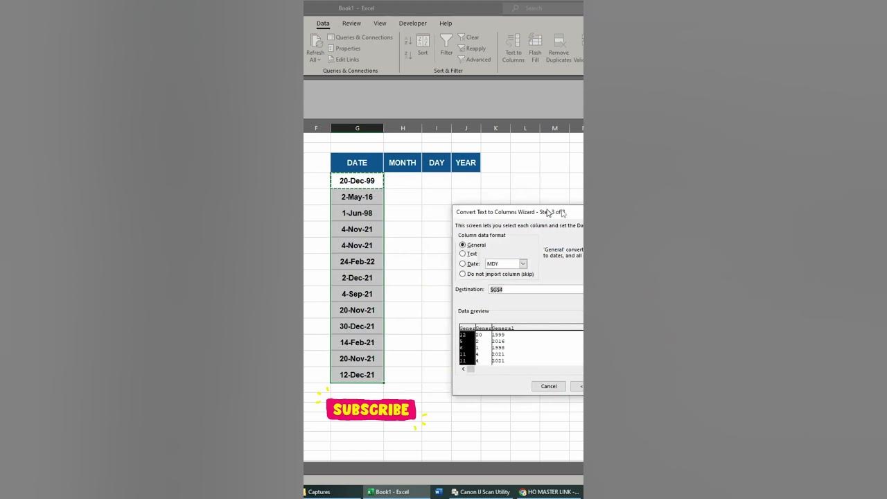 How To Split Date To Day Month And Year In Excel exceltips how-to-split-date-to-day-month-and-year-in-excel-exceltips