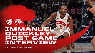 Immanuel Quickley | Post Game at Timberwolves | October 25, 2026