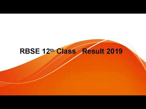 RBSE 12th Result 2019, Rajasthan 12th Result 2019 Date, Rajresults.nic.in 2019