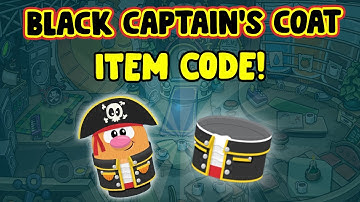 Box Critters   Black Pirate Coat Item Code!