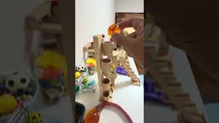 Marble Run ASMR 5 Color Racing Course ⭐ Drum Relaxation 9
