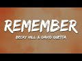 Becky Hill &amp; David Guetta - Remember (Lyrics)