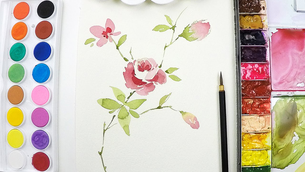  LVL3 Flower painting  tutorial Step  by step  YouTube