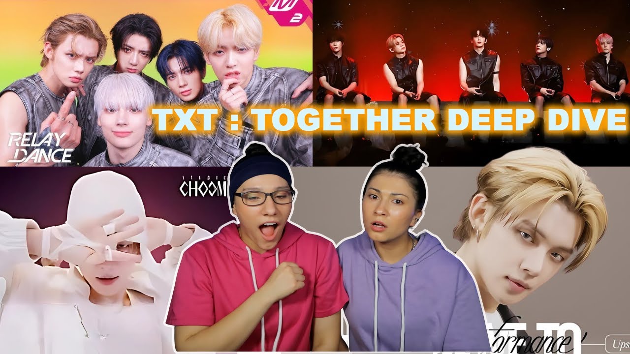 *TXT TOGETHER DIVE* BEAUTIFUL STRANGERS STUDIO CHOOM| UPSIDE DOWN KISS MOVE TO| RELAY DANCE, ETC