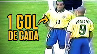 ROMÁRIO E RONALDO vs CANNAVARO E MALDINI | Brasil 3 x 3 Itália - 1997