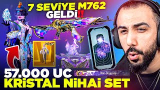 57.000 UC KRİSTAL NİHAİ SET GELDİ!! 😱 YENİ 7 SEVİYE M762 FULLEDİK (KRİSTAL VURUYOR) | PUBG MOBILE