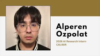 Información Intern Interview: Alperen Ozpolat, 2026 AI Summer Research Program Actualización