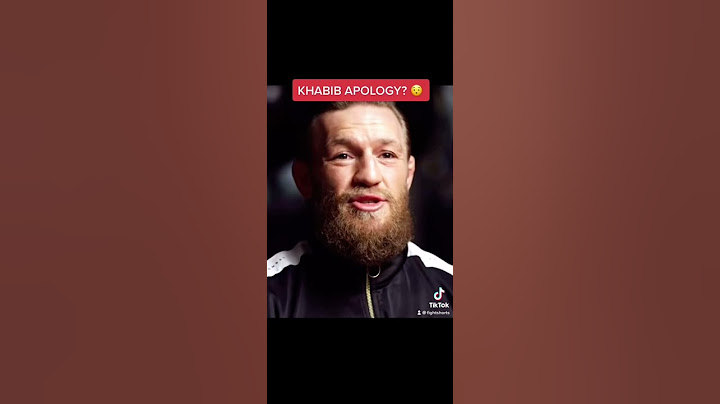 Conor McGregor shows regret for build up to Khabib fight