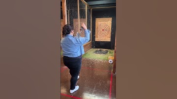 First time axe throwing!
