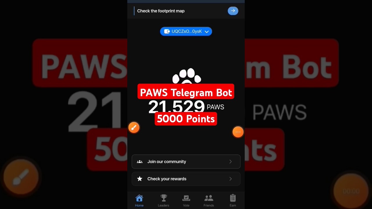 PAWS Telegram Bot | how go claim 5000 Points