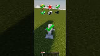 Which Mob Survives?😱 Obstacle Course Challenge #minecraft #shorts