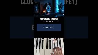 Part 47 Clockwork (Laufey) - Shorts Piano Tutorials #laufey  #clockwork  #pianotutorial
