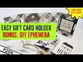 ⭐️BEST DIY GIFT CARD WALLET EVER⭐️Easy DIY Gift Card Wallet/ Fun Stocking Stuffer/USE THE WHOLE PAD