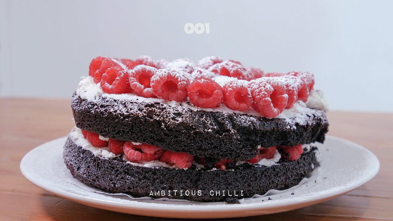 깡으로 베이킹 도전! 하룻 강아지의 초콜렛 라즈베리 케이크 만들기 🍰 The Very First Raspberry Chocolate Cake. 🎂 #베이킹 #초보베이킹 #케이크