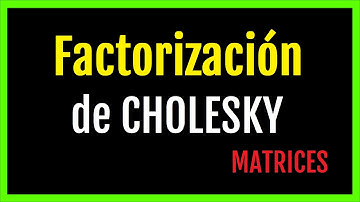 ✅ FACTORIZACIÓN de CHOLESKY 🔥 Ejemplos, matriz definida positiva, triangular superior #matematicas