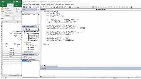Tạo phiếu nhập kho tự động bằng VBA trong phần mềm kế toán Excel
