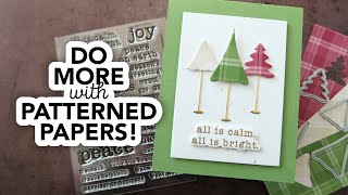 Make Charming Wonky Trees with Your Patterned Papers!