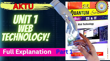 web technology | web technology aktu unit 1 | web technology quantum | #webtechnology #aktu