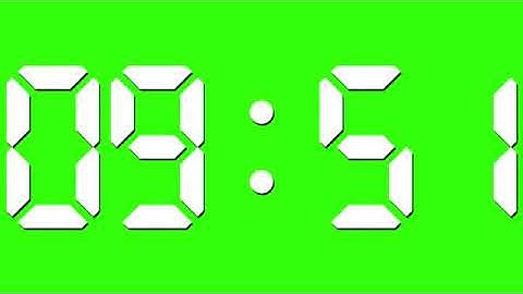 Countdown timer 10 min for green screen