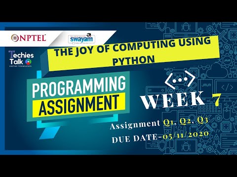 NPTEL The Joy of Computing using Python Week 7 Programming Quiz Assignment Solutions | Swayam 2022